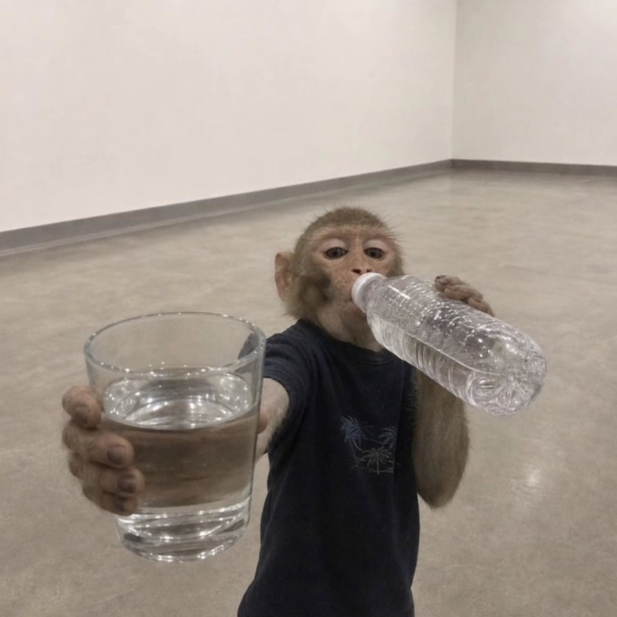 Arthur drinking water